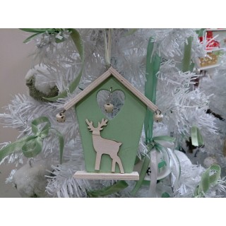 Casina natale renna d'appendere 11 cm | CarinCasa