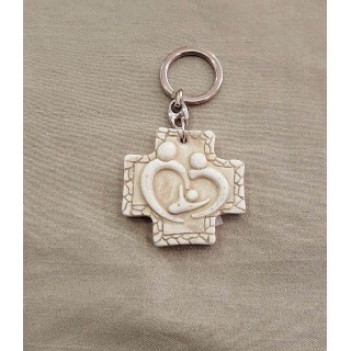 Croce portachiavi 5x5 cm sacra famiglia linea vera…