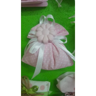 Sacchetto con risvolto cm 11.5 x h 12 micropois | CarinCasa