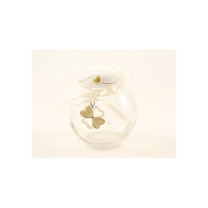 Barattolo vetro 2 assortiti farfalla e quadrifoglio…