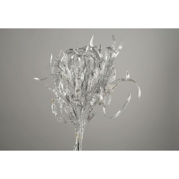 Fiore argento metallizzato 75 cm | CarinCasa