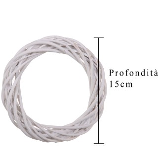 Coroncina bianca 15x2,5 cm | CarinCasa