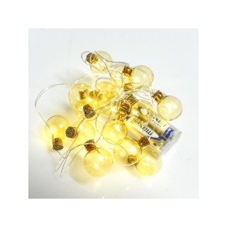 Ghirlanda luce gialla 15 bottiglie led | CarinCasa