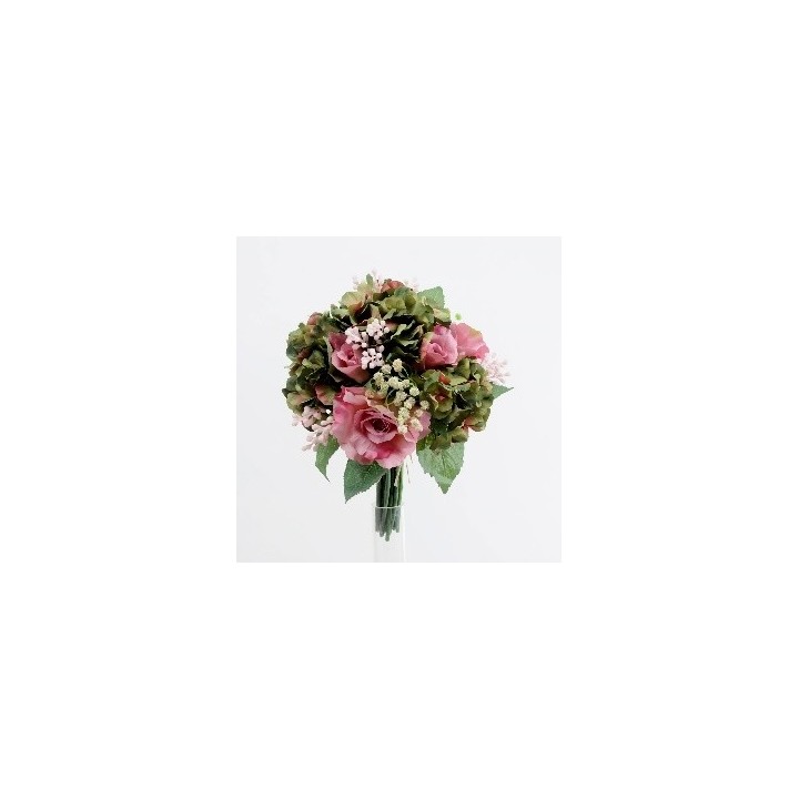 Bouquet c/rose e ortensie 30 cm | CarinCasa