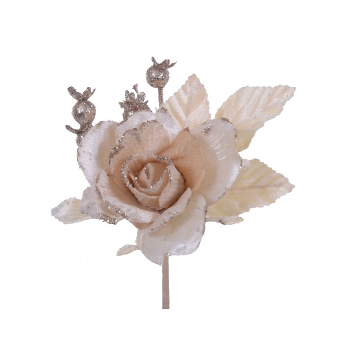 Pick rosa e bacche d.10 cm | CarinCasa