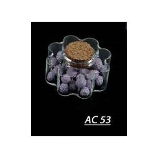 Scatolina in vetro a fiore 8cm. | CarinCasa