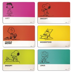 Tovaglietta peanuts  6 soggetti assortite