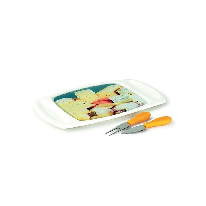Cheese club-set degust. 4pz. Rett/giallo parma | CarinCasa