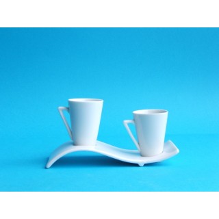 Set 2 tazze c/vassoietto | CarinCasa