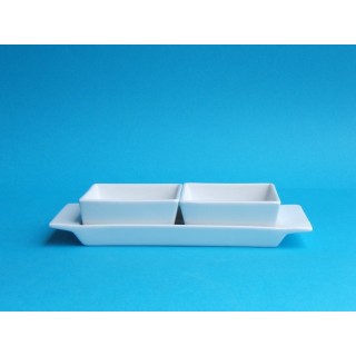 Set vassoietto cm.22 + 2 coppette | CarinCasa