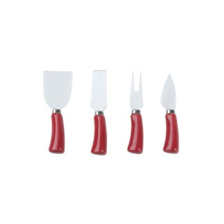 Set 4 pezzi Coltelli formaggio parma rosso | CarinCasa