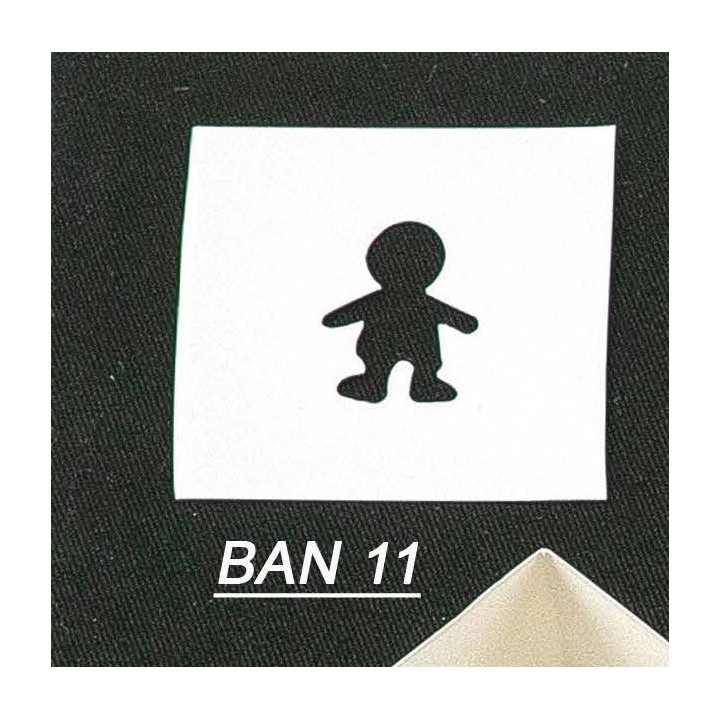 Banner di cartone modello bimbo 6.2x6.2x6.2 cm | CarinCasa