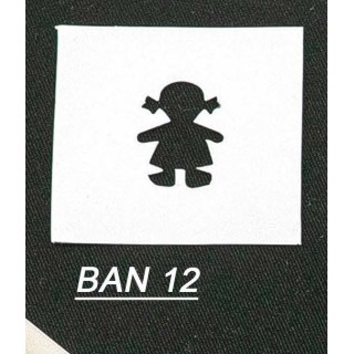 Banner di cartone modello bimba 6.2x6.2x6.2 cm | CarinCasa