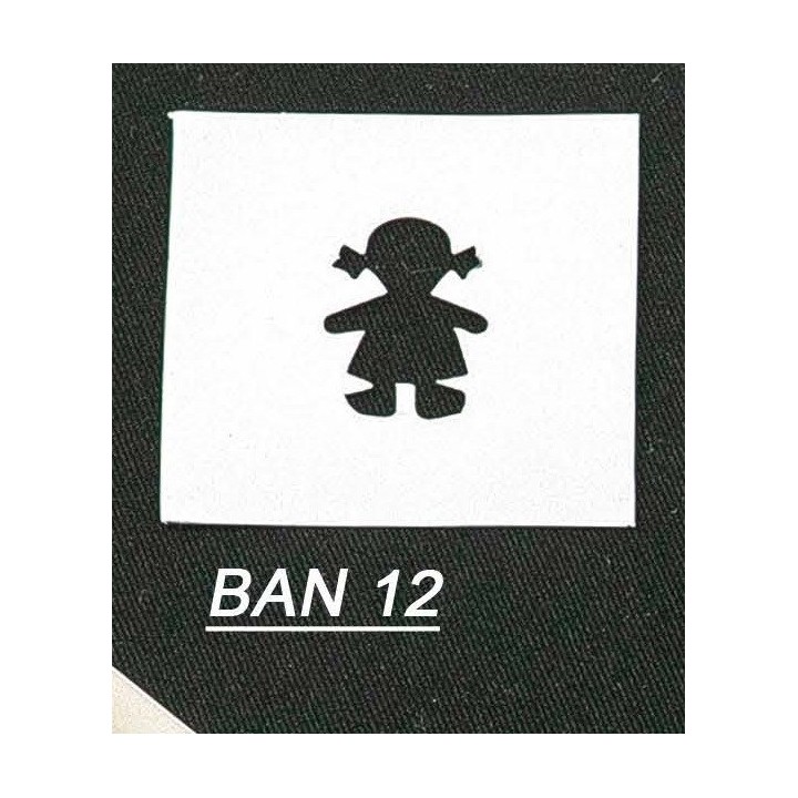 Banner di cartone modello bimba 6.2x6.2x6.2 cm | CarinCasa