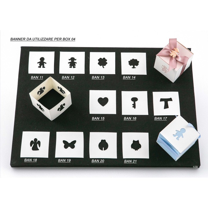 Banner di cartone modello bimba 6.2x6.2x6.2 cm | CarinCasa