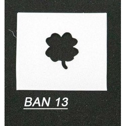 Banner di cartone modello quadrifoglio 6.2x6.2x6.2 cm