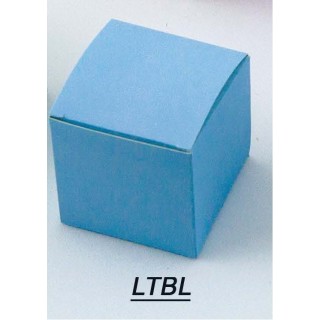 Scatola cubo in cartone azzurro 6x6x6 cm | CarinCasa
