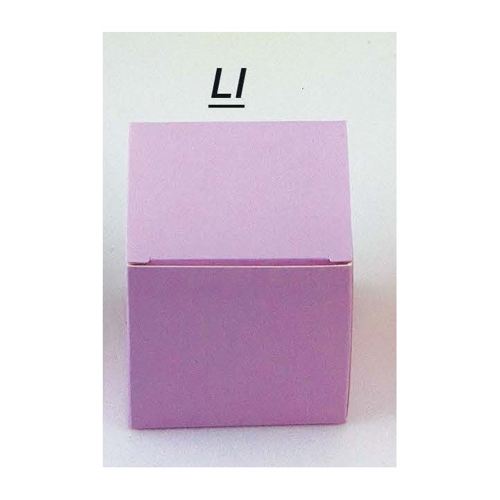 Scatola cubo in cartone lilla 6x6x6 cm | CarinCasa