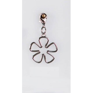 Ciondolo charm fiore vuoto in acciaio | CarinCasa