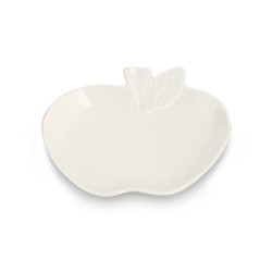 Piattino in ceramica a forma di mela con scatola