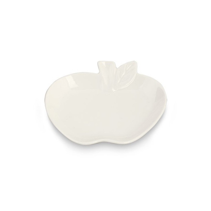 Piattino in ceramica a forma di mela con scatola | CarinCasa