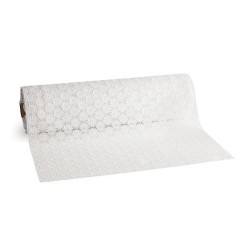 Rotolo fiorellini in vinile bianco H.50 cm x10mt.