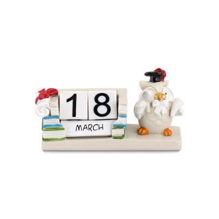 Calendario perpetuo con gufo laurea | CarinCasa