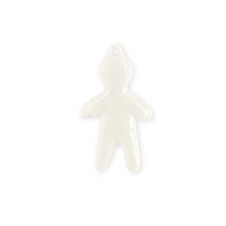 Pendaglio in porcellana bimbo | CarinCasa