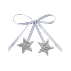 Fiocco con stelle argento