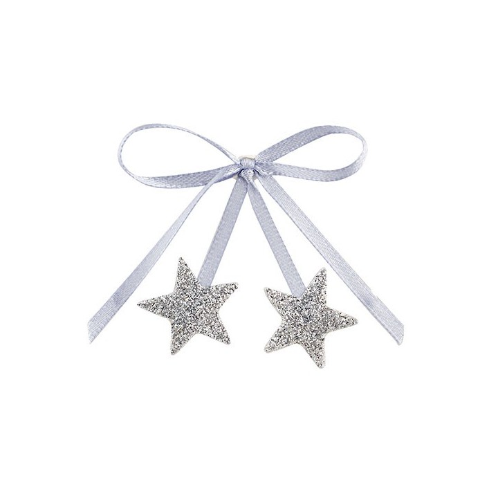 Fiocco con stelle argento | CarinCasa