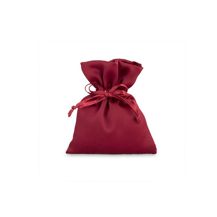 Sacchetto piccolo raso bordeaux | CarinCasa