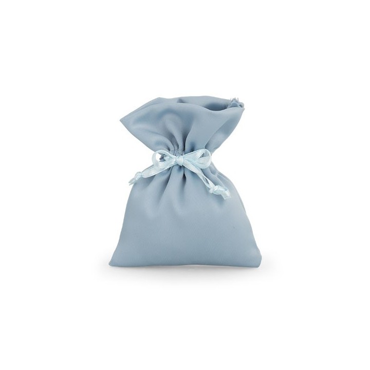 Sacchetto piccolo raso azzurro | CarinCasa