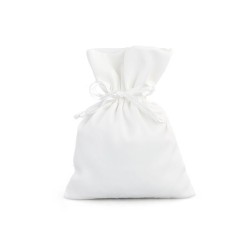 Sacchetto grande raso avorio