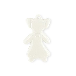 Pendaglio in porcellana modello bimba | CarinCasa