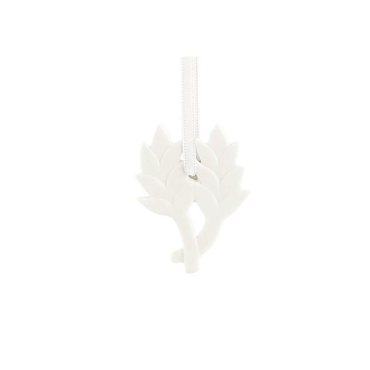 Spighe da appendere in porcellana bianca 4,4 cm | CarinCasa