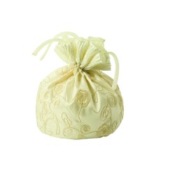 Sacchetto ricamo avorio