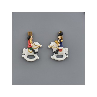 Magnete soldat. A cavallo color 2 ass. 5x1,5x7,2(1/24/576)…