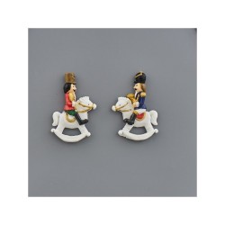 Magnete soldat. A cavallo color 2 ass. 5x1,5x7,2(1/24/576)