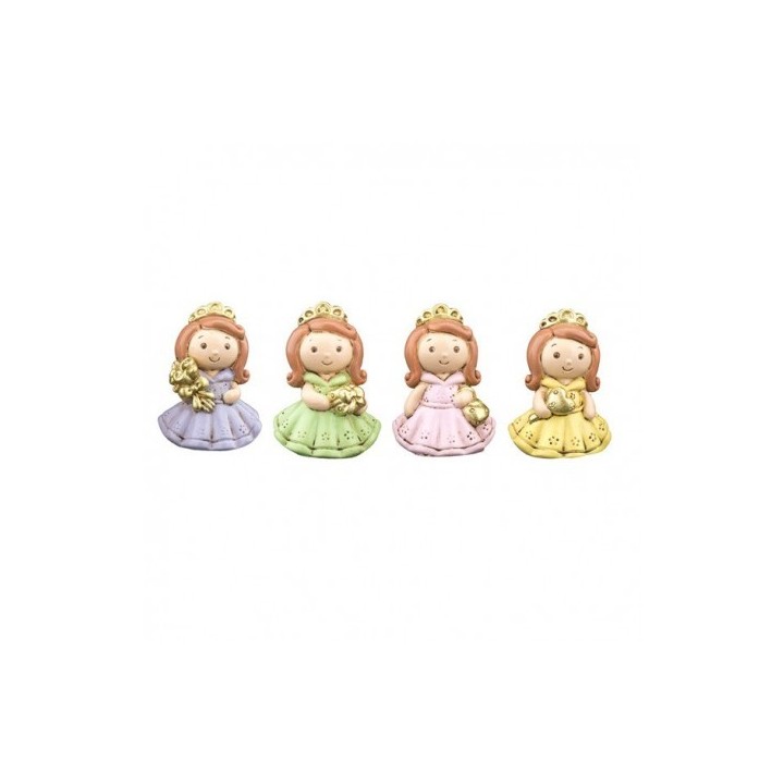 Bambolina principessa decorativa in resina