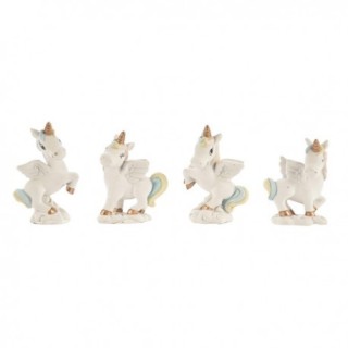 Unicorni decorativi su nuvola in resina, 6,5 cm