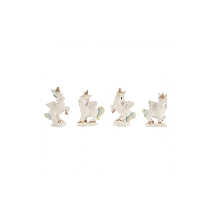 Unicorni decorativi su nuvola in resina, 6,5 cm