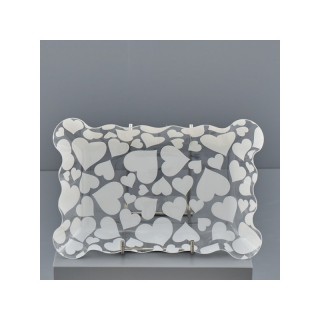 Cuori bianchi vassoio rettang. Grande 26,5x18x3,7 (1/200) |…