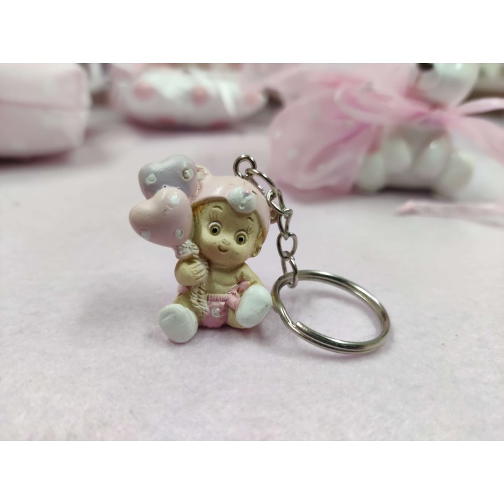 Baby con porta chiavi colore rosa | CarinCasa
