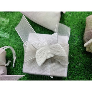 Farfalla bianca con magnete | CarinCasa