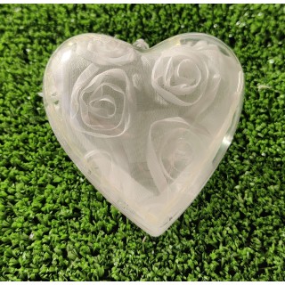 Scatola porta confetti assortiti panna e bianco con stoffa…