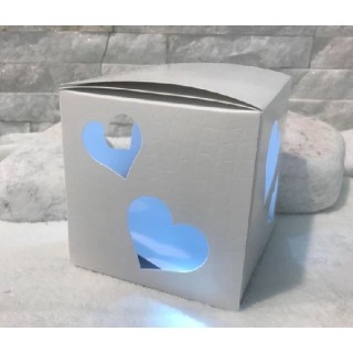 Scatola in cartone con led cm 8x8x8 | CarinCasa