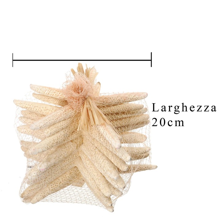 Stelle marine sbiancata 10 pz 15/20 cm | CarinCasa