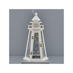 Faro bianco esagonale grande cm19,5x17x38 (1/2/12)