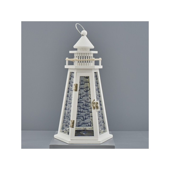 Faro bianco esagonale grande cm19,5x17x38 (1/2/12) |…