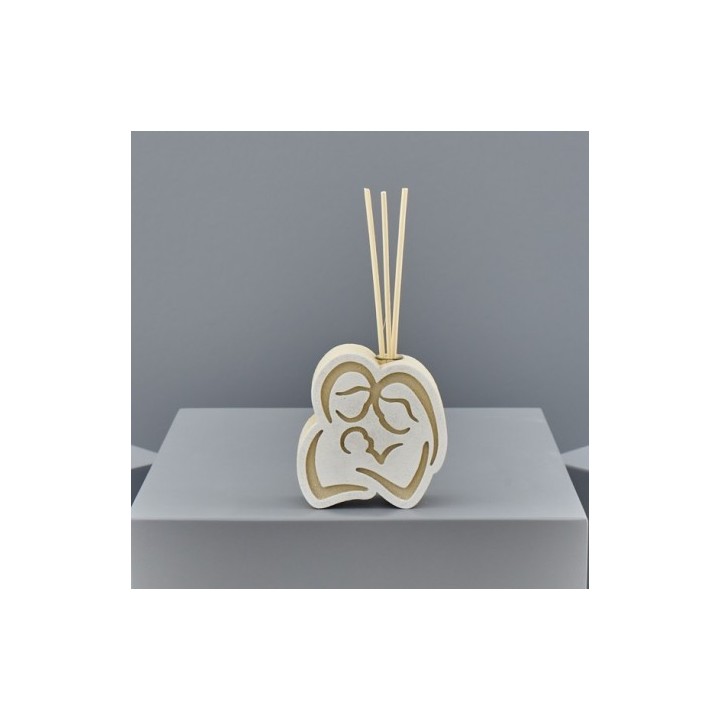 Diffusore di profumo con Sacra Famiglia, 8x10,5 cm